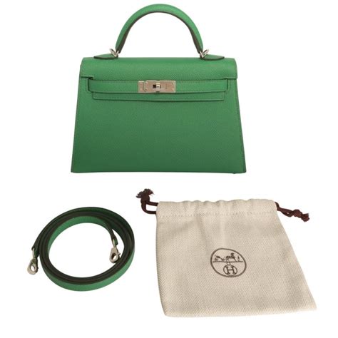 green hermes kelly mini|Hermes mini kelly for sale.